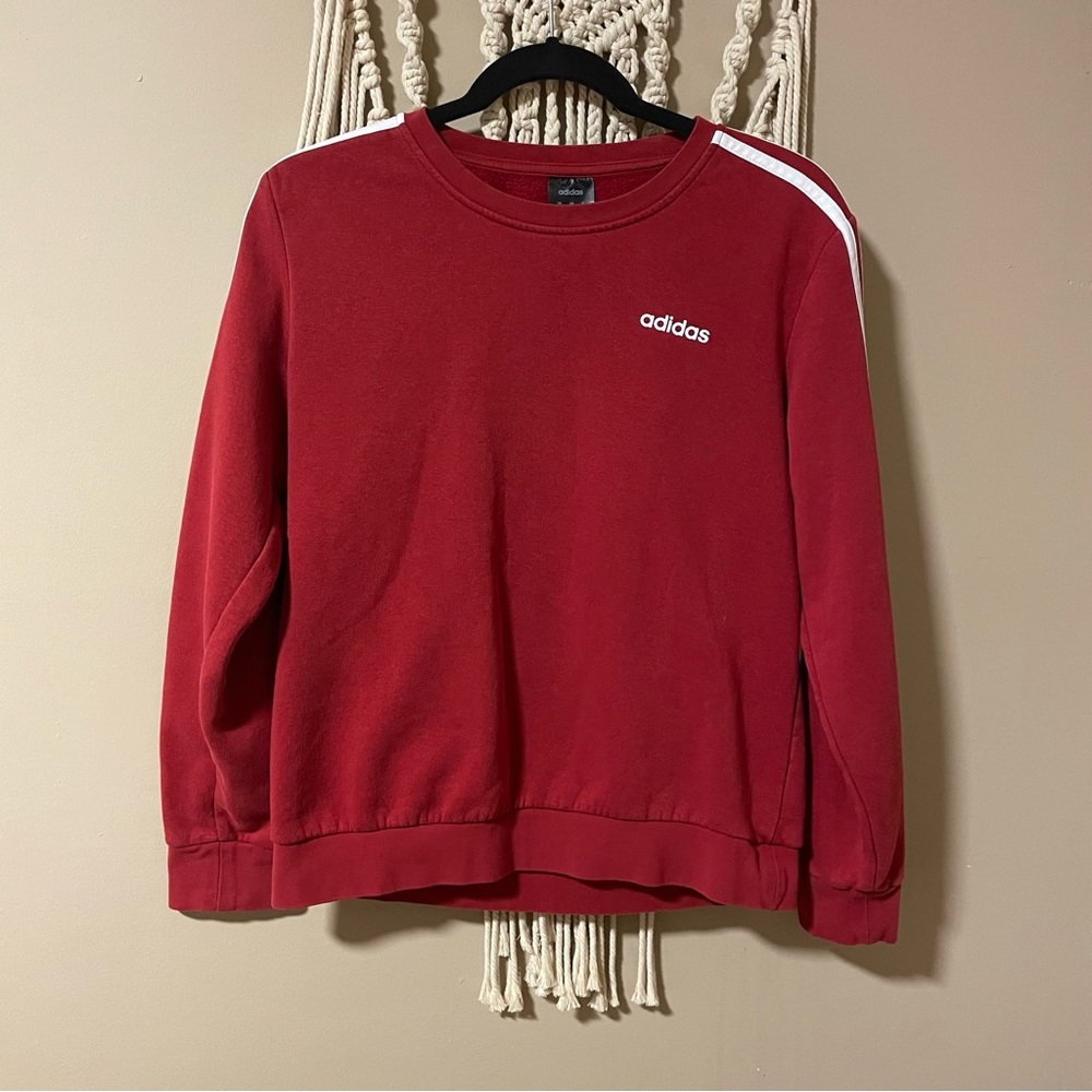 Adidas 3 stripes sweatshirt size medium